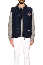 Canada Goose Freestyle Crew Vest in Atlantic Navy, view 3, click to view large image.