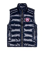 Canada Goose Crofton Puffer Vest in Atlantic Navy, view 1, click to view large image.