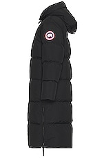 Canada Goose Lawrence Long Puffer in Black, view 3, click to view large image.