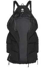 Canada Goose Lawrence Long Puffer in Black, view 4, click to view large image.