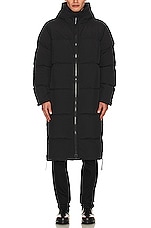Canada Goose Lawrence Long Puffer in Black, view 6, click to view large image.