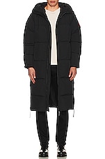 Canada Goose Lawrence Long Puffer in Black, view 7, click to view large image.