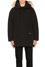 Canada Goose Langford Parka With Coyote Fur Trim in Black, view 2, click to view large image.
