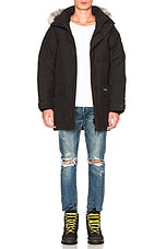 Canada Goose Emory Parka with Coyote Fur in Black, view 10, click to view large image.