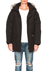 Canada Goose Emory Parka with Coyote Fur in Black, view 4, click to view large image.