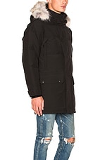 Canada Goose Emory Parka with Coyote Fur in Black, view 6, click to view large image.