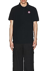 Canada Goose Beckley Polo in Black, view 4, click to view large image.