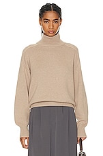 Canada Goose Baysville Turtleneck Top in Sand Heather, view 1, click to view large image.