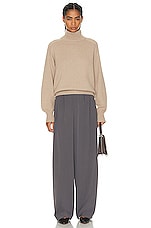 Canada Goose Baysville Turtleneck Top in Sand Heather, view 4, click to view large image.