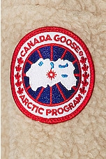 Canada Goose Simcoe Fleece 1/4 Zip Sweater in Light Tan, view 6, click to view large image.