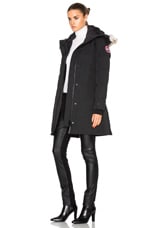 Canada Goose Shelburne Parka in Black, view 3, click to view large image.