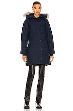 Canada Goose Shelburne Parka in Atlantic Navy, view 2, click to view large image.