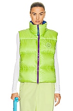 Canada Goose Paola Pivi Atwood Vest in Neon Green, view 1, click to view large image.