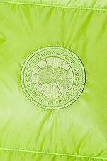 Canada Goose Paola Pivi Atwood Vest in Neon Green, view 7, click to view large image.
