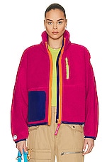 Canada Goose Paola Pivi Fleece Jacket in Fuchsia, view 2, click to view large image.