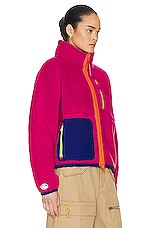 Canada Goose Paola Pivi Fleece Jacket in Fuchsia, view 3, click to view large image.