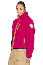 Canada Goose Paola Pivi Fleece Jacket in Fuchsia, view 4, click to view large image.