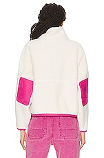 Canada Goose Paola Pivi Fleece Jacket in White, view 5, click to view large image.