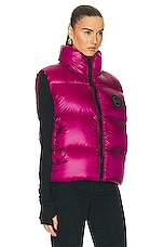 Canada Goose Cypress Puffer Vest in City Magenta-ville Magenta, view 3, click to view large image.