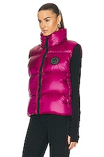 Canada Goose Cypress Puffer Vest in City Magenta-ville Magenta, view 4, click to view large image.