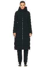 Canada Goose Clair Long Coat in Black, view 2, click to view large image.