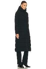 Canada Goose Clair Long Coat in Black, view 3, click to view large image.