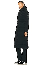 Canada Goose Clair Long Coat in Black, view 4, click to view large image.