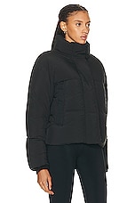 Canada Goose Junction Cropped Puffer Jacket in Black, view 3, click to view large image.