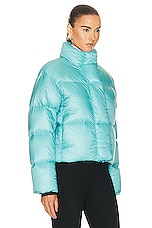 Canada Goose Cypress Cropped Puffer in Boulevard Blue, view 3, click to view large image.