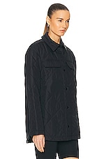 Canada Goose Albany Quilted Shirt Jacket in Black, view 2, click to view large image.