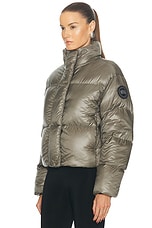 Canada Goose Cypress Cropped Puffer in Smokey Sage, view 4, click to view large image.