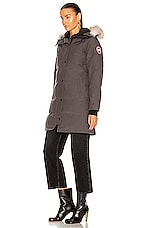 Canada Goose Shelburne Parka with Coyote Fur in Graphite, view 4, click to view large image.