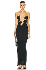 Christopher Esber Molded Venus Dress in Black, view 1, click to view large image.