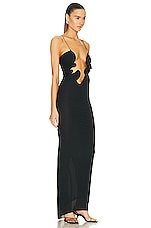 Christopher Esber Molded Venus Dress in Black, view 2, click to view large image.
