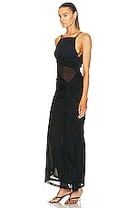 Christopher Esber Chlorophyte Ore Gown in BLACK, view 3, click to view large image.