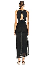 Christopher Esber Chlorophyte Ore Gown in BLACK, view 4, click to view large image.