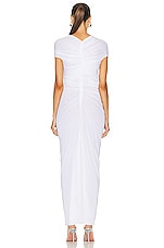 Christopher Esber Venusa Tee Dress in White, view 4, click to view large image.