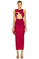 Christopher Esber Venusa Tank Dress in Cherry, view 1, click to view large image.