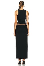 Christopher Esber Semblance Tulle Twist Dress in Black, view 4, click to view large image.