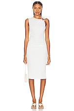 Christopher Esber Callisto Trinity Tank Dress in White, view 1, click to view large image.