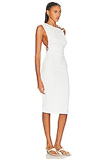 Christopher Esber Callisto Trinity Tank Dress in White, view 2, click to view large image.