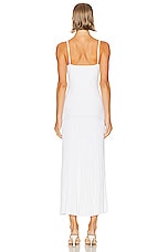 Christopher Esber Salacia Wire Sunray Dress in White, view 3, click to view large image.
