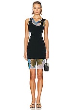 Christopher Esber Lucid Encircled Edge Tank Dress in Lucid Garden Print, view 1, click to view large image.