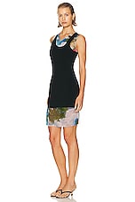 Christopher Esber Lucid Encircled Edge Tank Dress in Lucid Garden Print, view 3, click to view large image.