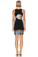 Christopher Esber Lucid Encircled Edge Tank Dress in Lucid Garden Print, view 4, click to view large image.