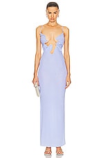 Christopher Esber Molded Venus Dress in Cornflower, view 1, click to view large image.