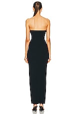 Christopher Esber Salacia Wire Strapless Dress in Black, view 4, click to view large image.