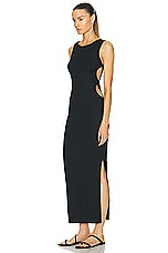 Christopher Esber Oblix Twist Halter Dress in Black, view 4, click to view large image.
