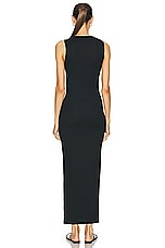 Christopher Esber Oblix Twist Halter Dress in Black, view 5, click to view large image.