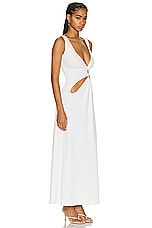 Christopher Esber Stone Cavern Tank Dress in White, view 2, click to view large image.